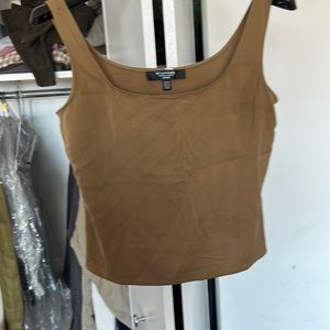 Emanuel Ungaro brown tank top